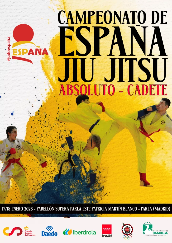 4 Navarros en el Campeonato de Espa&ntilde;a de Jiu-Jitsu Absoluto. Madrid 17/01/26
